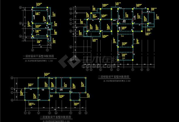 上海某地两层砖混结构独栋别墅建筑设计方案一cad施工图-图二