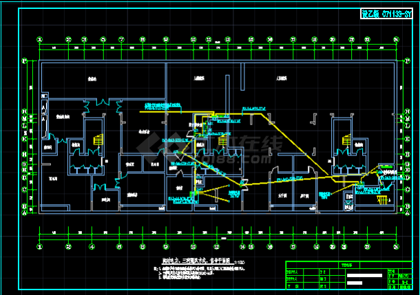 某人防工全套程电气设计施工CAD图纸-图二