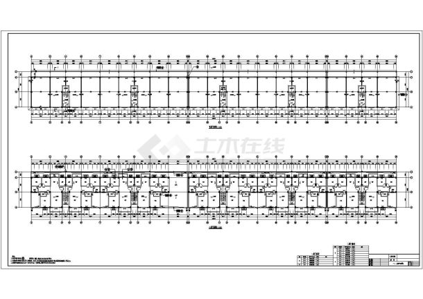 某地六层砖混结构底商住宅楼建筑设计施工图纸-图二