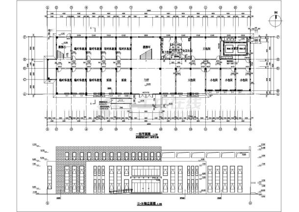 某地三层综合办公楼建筑设计方案图-图一