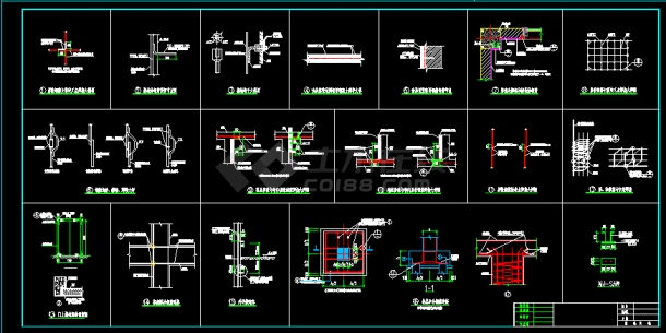 静电屏蔽布置及大样设计施工CAD图纸-图二