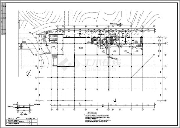 某学校五层框架结构综合食堂建筑设计方案图-图二