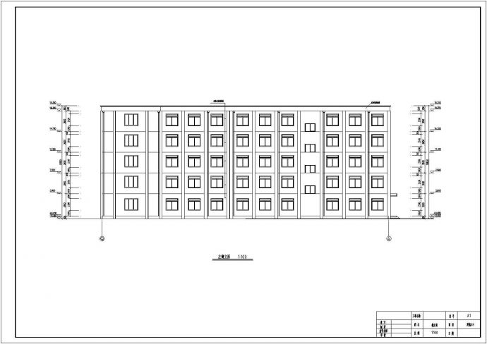 某五层旅馆建筑设计方案图纸（学生课程设计）_图1