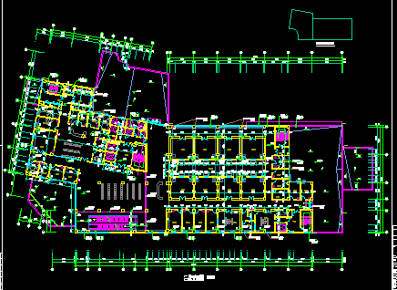 [河南]某市人民医院门诊医技楼工程建筑CAD设计平面图-图二