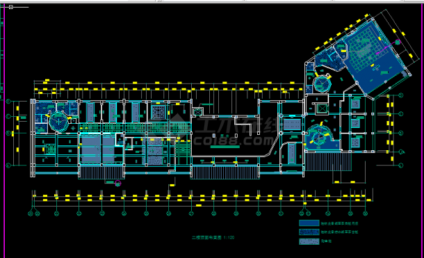 经典中式餐厅施工设计方案全套CAD图-图二