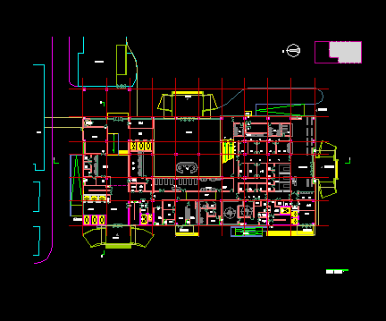 [山西]22层医院门诊楼建筑CAD方案平面图-图二