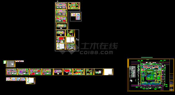 [福建]五层社会福利中心建筑CAD设计施工图纸-图一