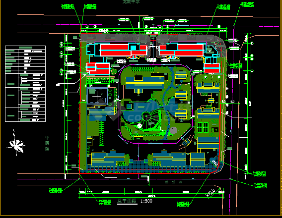 [福建]五层社会福利中心建筑CAD设计施工图纸-图二