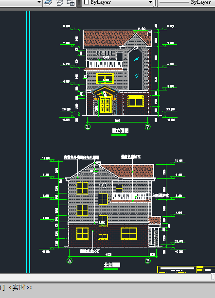 某地区三层新农村别墅BS01型建筑设计CAD施工图-图二
