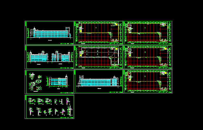 某工业园区某大空间厂房设计cad建筑施工图_图1