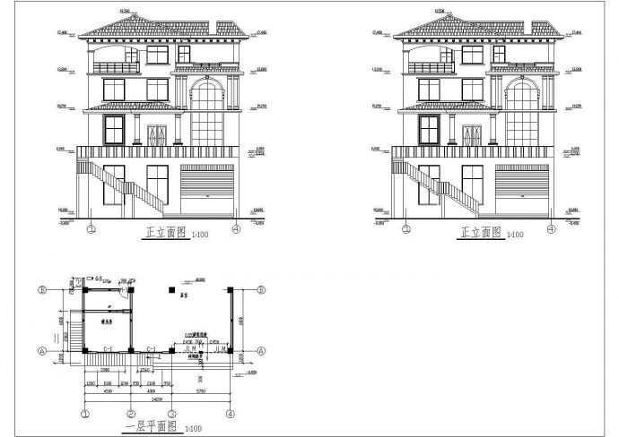 某农村四层框架结构住宅楼建筑设计方案_图1