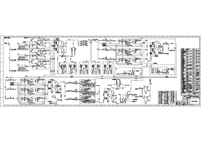某工程锅炉补给水系统图纸（大型设计院设计）_图1