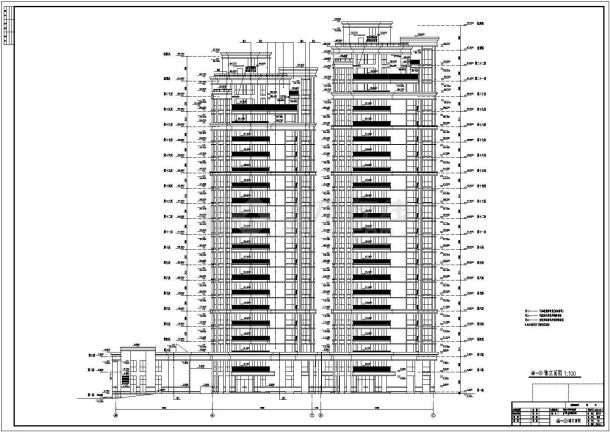 宁波某小区22层住宅楼建筑设计方案-图一