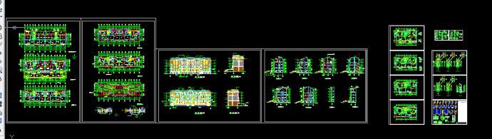 叠拼别墅全套施工与设计方案CAD图纸_图1