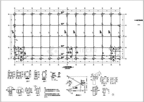 某地一厂房钢结构经典设计施工图纸-图一
