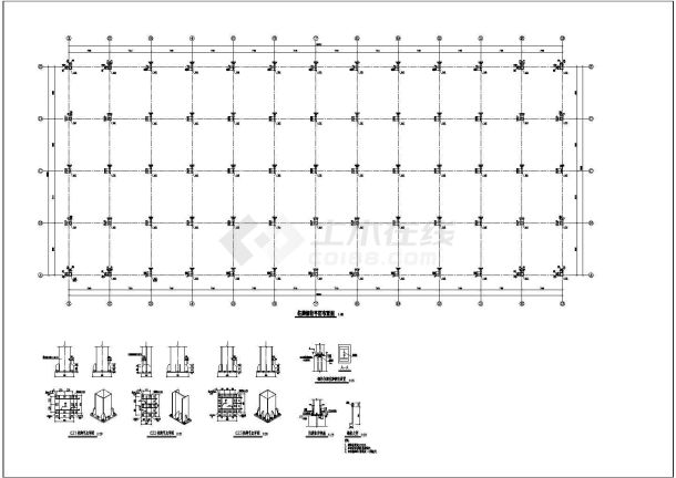 某地一厂房钢结构经典设计施工图纸-图二