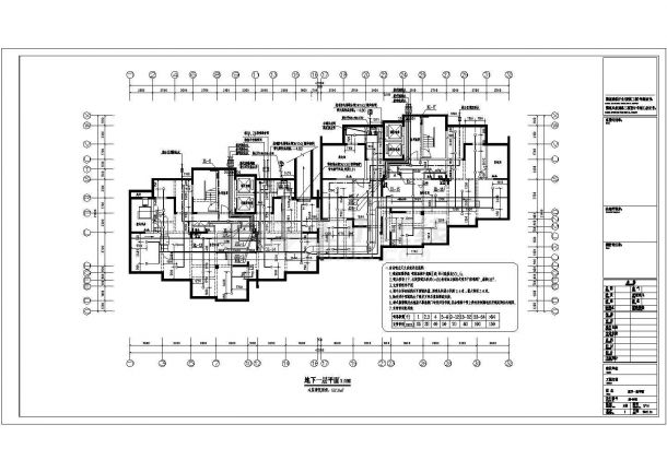 某小区18层高层住宅给排水平面图系统图-图一
