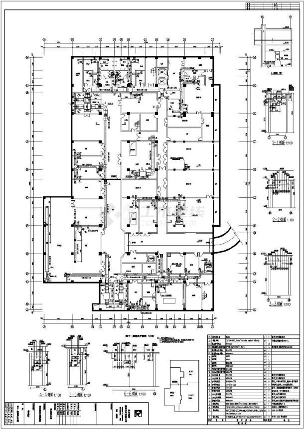 某地三层餐厅建筑采暖系统设计施工图纸-图一