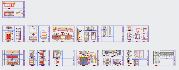 [深圳]豪华五星级酒店大堂装修CAD设计施工图（含效果）_图1