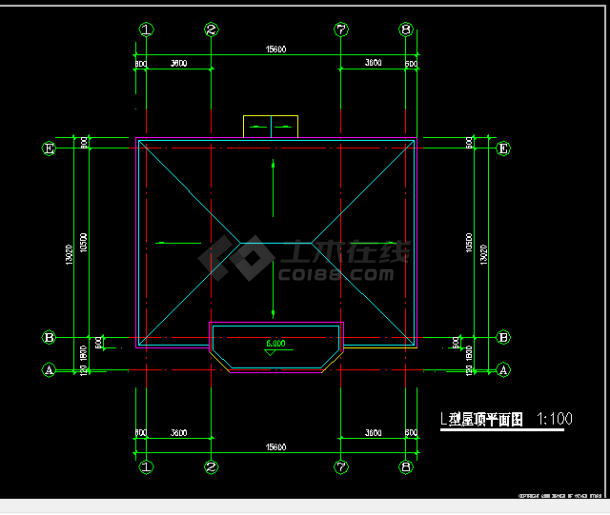 创业农庄L型别墅建筑方案设计全套CAD图纸-图二