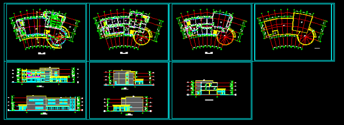 多层饭店建筑施工设计方案全套CAD图_图1