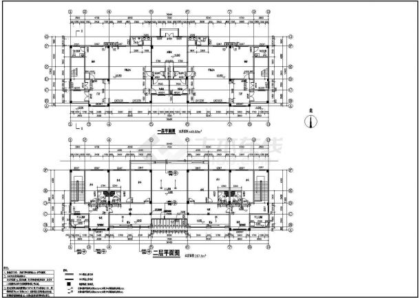 某地2层框架结构办公楼建筑设计方案图-图二
