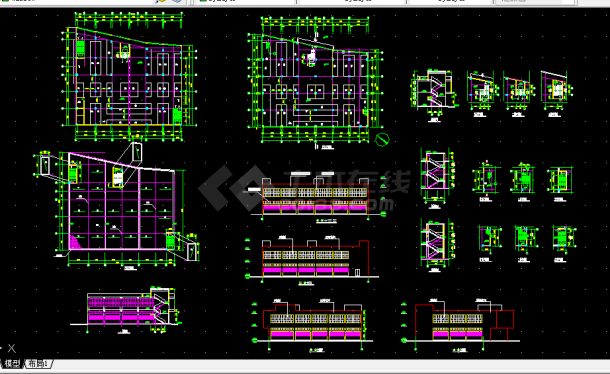 市场工程车间建筑施工CAD设计图纸-图一