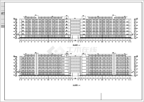 山东某煤矿6层砖混结构宿舍楼建筑结构施工图-图一