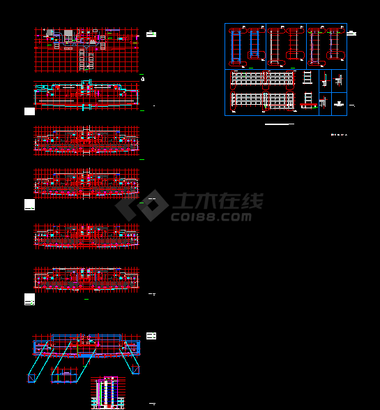 [某医院九层住院楼建筑CAD施工设计平面图纸-图一