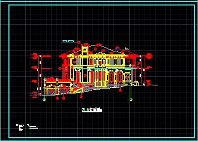 观澜湖高尔夫别墅全套建筑设计施工CAD图-图二
