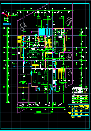 豪华别墅建筑设计施工CAD方案平面图-图二