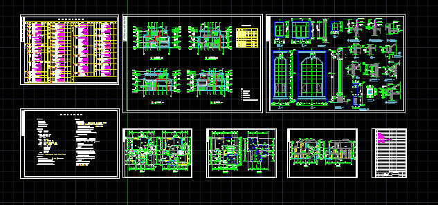 3层独栋别墅建筑设计施工CAD方案图带效果图_图1