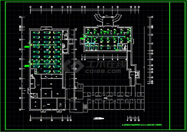 某三星级宾馆扩建空调设计施工CAD图-图二