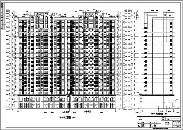 河南省某地20层剪力墙结构住宅建筑设计施工图纸-图一