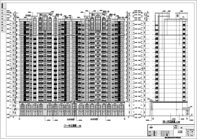 河南省某地20层剪力墙结构住宅建筑设计施工图纸_图1