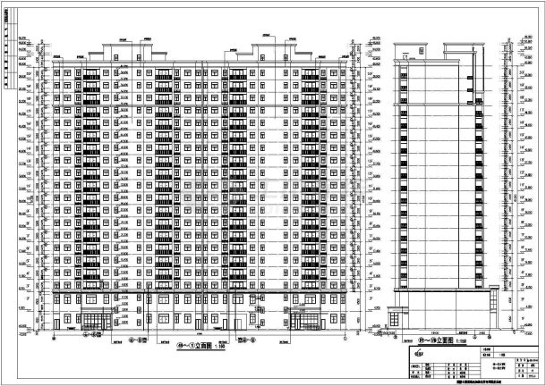 河南省某地20层剪力墙结构住宅建筑设计施工图纸-图二