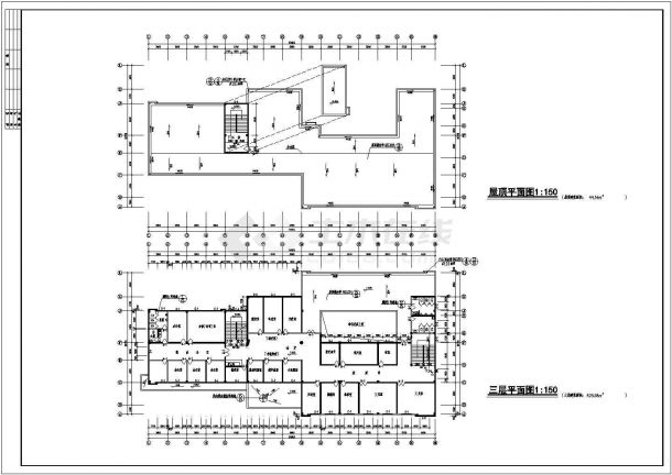 某医院三层框架结构门诊楼建筑设计方案图纸-图二