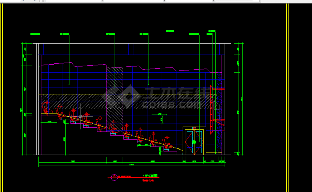 保利国际电影院全套建筑施工CAD设计图纸-图二
