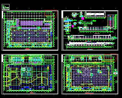 地下商场设计方案及施工全套CAD图纸