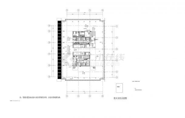 办公楼六十层消防给水平面图-图一