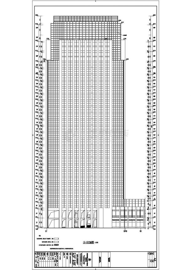  The architectural design scheme of a 29 storey frame shear wall structure business building on the ground floor of one basement - Figure 1