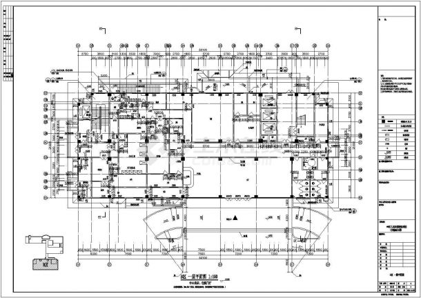 某医院9层框架结构综合楼建筑设计施工图-图二