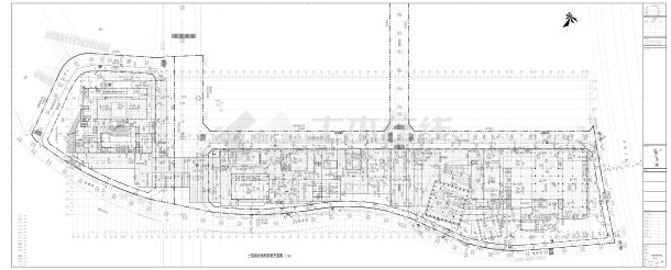 文化建筑施工设计图CAD-图二