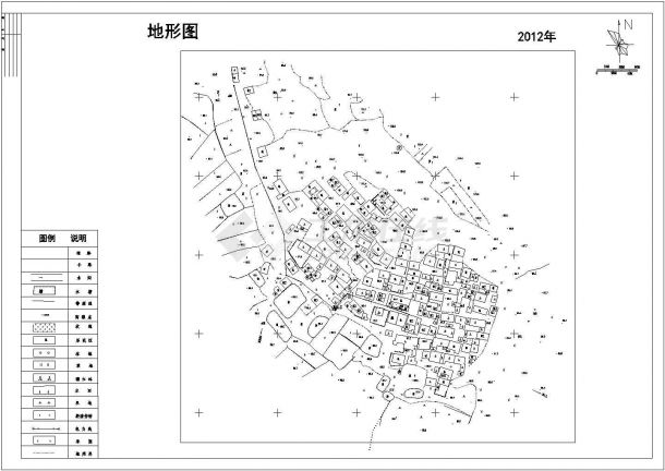 广西新农村规划某庄规划方案平面图-图一