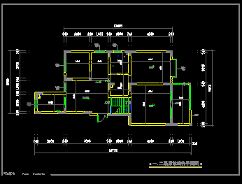 某一整套两居室家居设计装修CAD施工方案图-图二