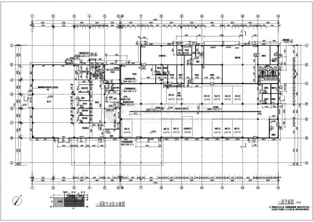 某地两层框架结构汽车4S店建筑设计施工图纸-图二