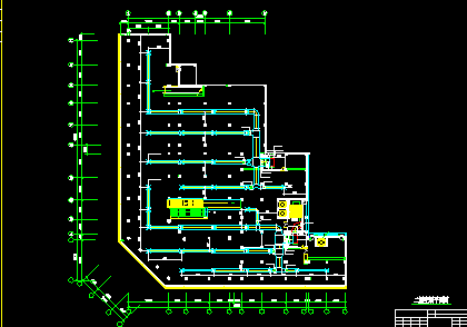 大型超市中央空调设计cad平面施工图纸-图二