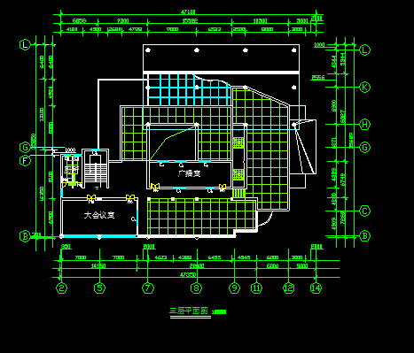  CAD construction scheme of a university activity center - Figure 2