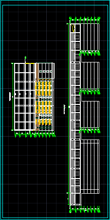 某商场建筑设计施工CAD方案图（附带地下二层停车场）-图二