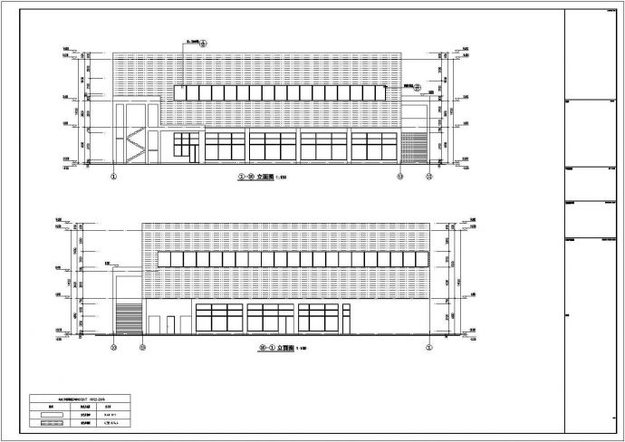 某学校轻钢结构食堂建筑设计施工图_图1